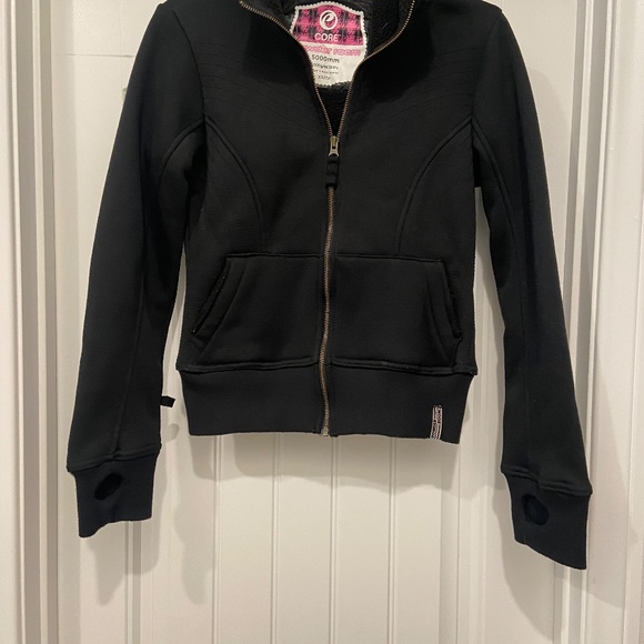 Core Powder Room 5000mm Black Snow Jacket - Picture 2 of 7